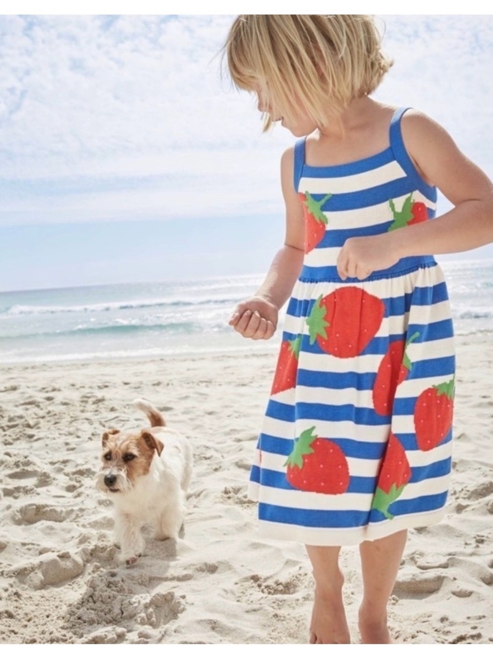 Mini Boden Happy Days Strawberry Sundress